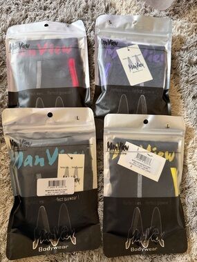 ManView Bodywear Men's Briefs Pack - Black with Accent Colors